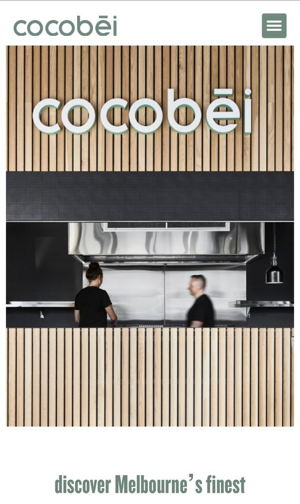 Cocobei mobile page